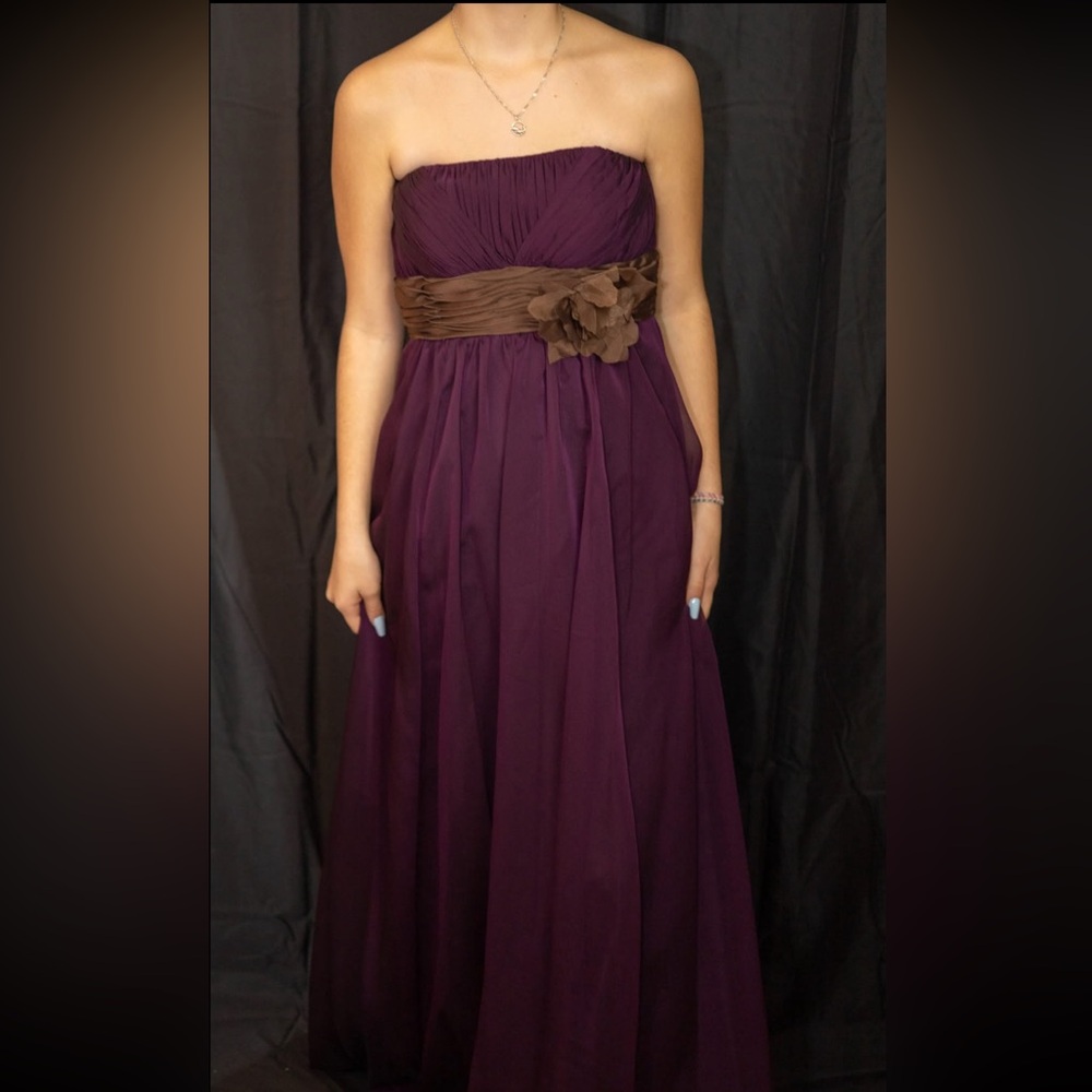 Dark purple dress prom wedding